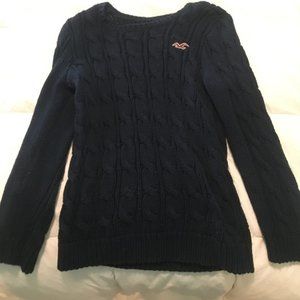 Hollister Navy Knit Sweater